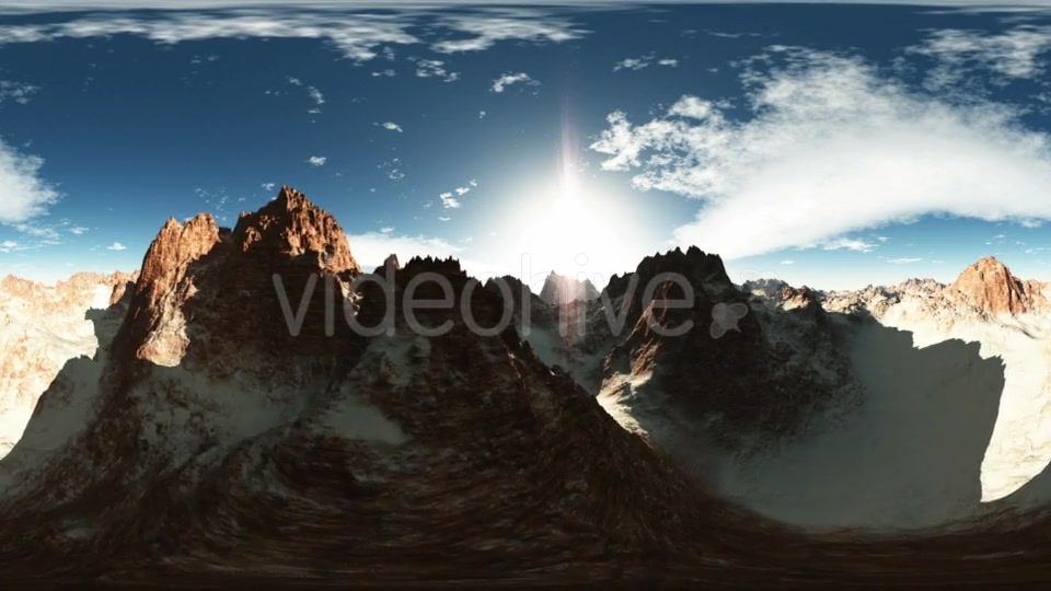 Aerial VR 360 Panorama of Canyon Mountains Videohive 19029134 Motion Graphics Image 9