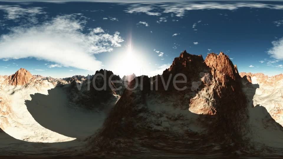 Aerial VR 360 Panorama of Canyon Mountains Videohive 19058359 Motion Graphics Image 1