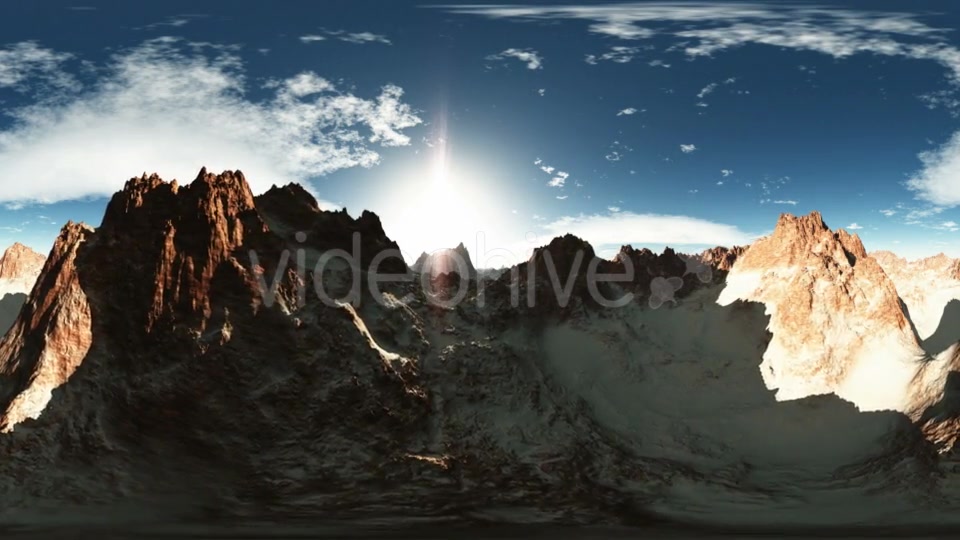 Aerial VR 360 Panorama of Canyon Mountains Videohive 19058359 Motion Graphics Image 11
