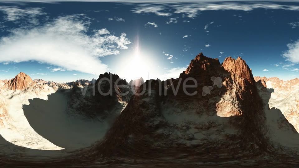 Aerial VR 360 Panorama of Canyon Mountains Videohive 19058359 Motion Graphics Image 2