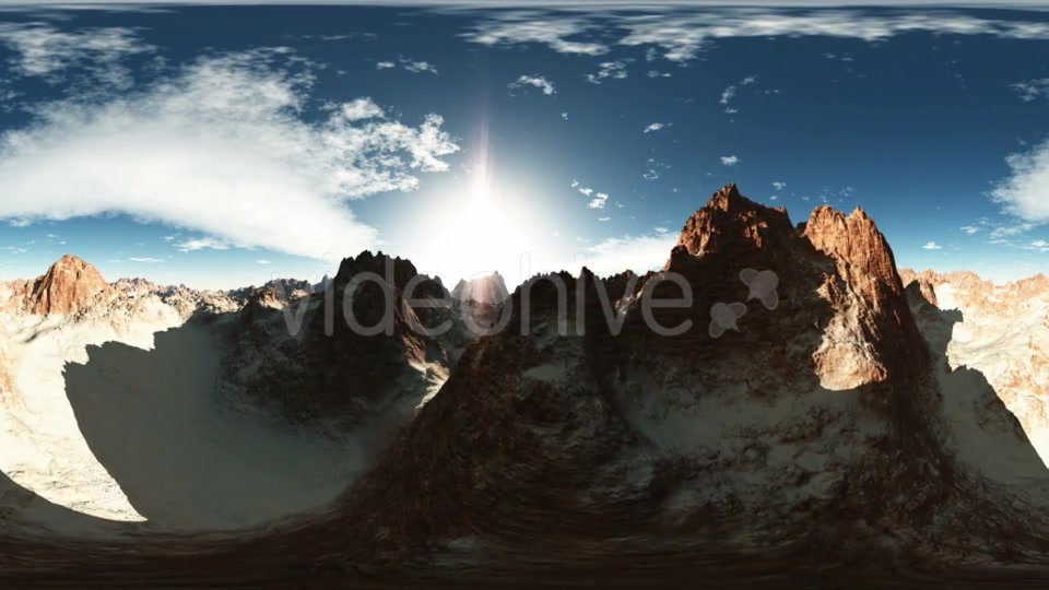 Aerial VR 360 Panorama of Canyon Mountains Videohive 19058359 Motion Graphics Image 3