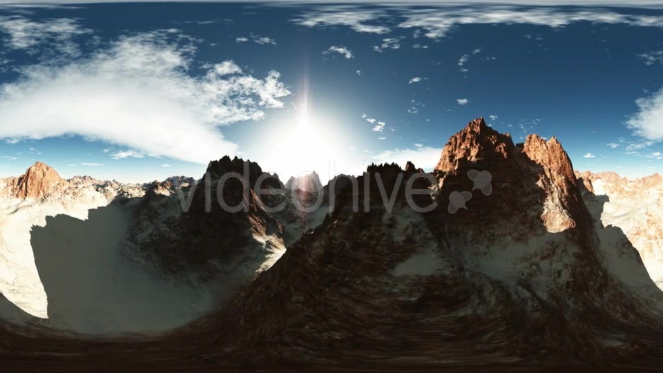 Aerial VR 360 Panorama of Canyon Mountains Videohive 19058359 Motion Graphics Image 4
