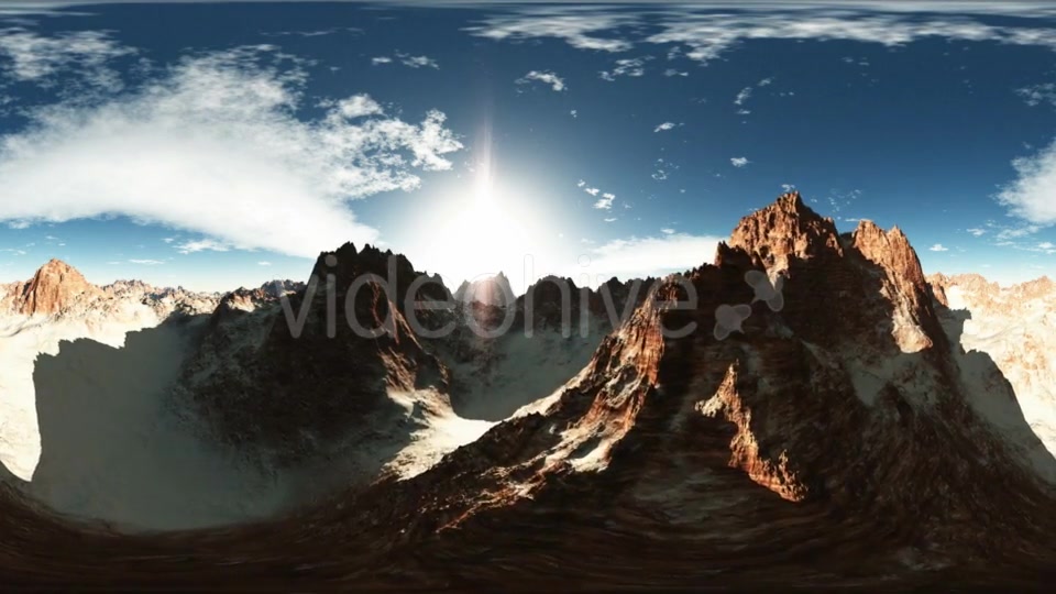 Aerial VR 360 Panorama of Canyon Mountains Videohive 19058359 Motion Graphics Image 5