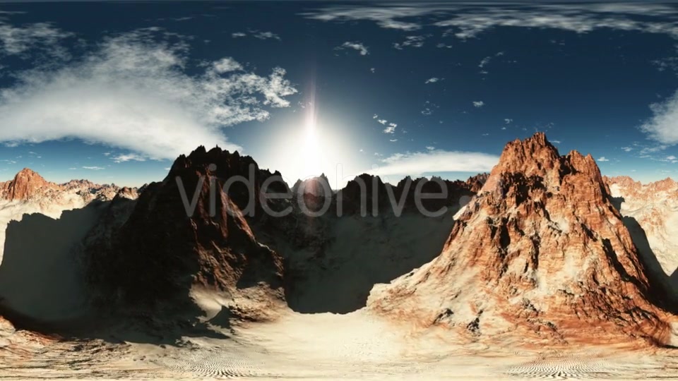 Aerial VR 360 Panorama of Canyon Mountains Videohive 19058359 Motion Graphics Image 7