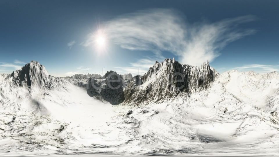 Aerial VR 360 Panorama of Mountains Videohive 19604809 Motion Graphics Image 3