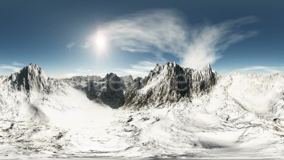 Aerial VR 360 Panorama of Mountains Videohive 19604809 Motion Graphics Image 4