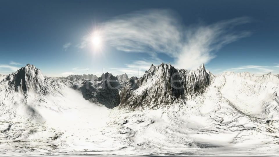 Aerial VR 360 Panorama of Mountains Videohive 19604809 Motion Graphics Image 5