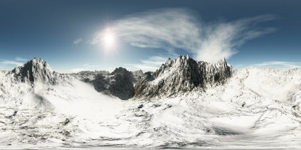 Aerial VR 360 Panorama of Mountains - 19604809 Download Videohive