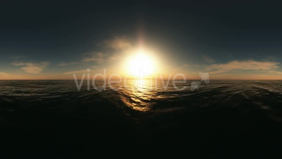 Aerial VR 360 Panorama of Ocean at Sunset Videohive 19029442 Motion Graphics Image 1