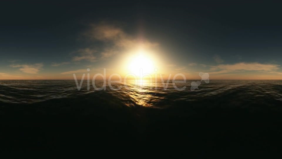 Aerial VR 360 Panorama of Ocean at Sunset Videohive 19029442 Motion Graphics Image 10