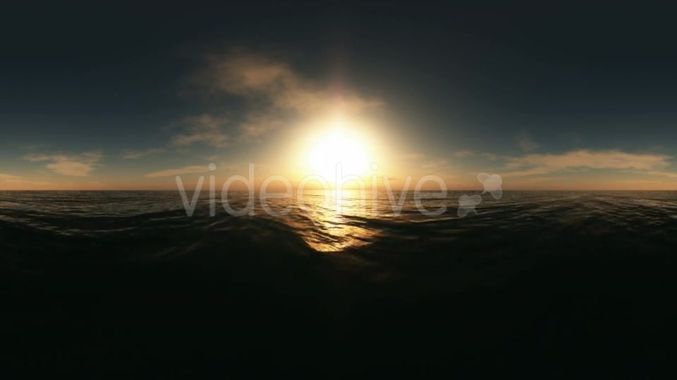 Aerial VR 360 Panorama of Ocean at Sunset Videohive 19029442 Motion Graphics Image 11