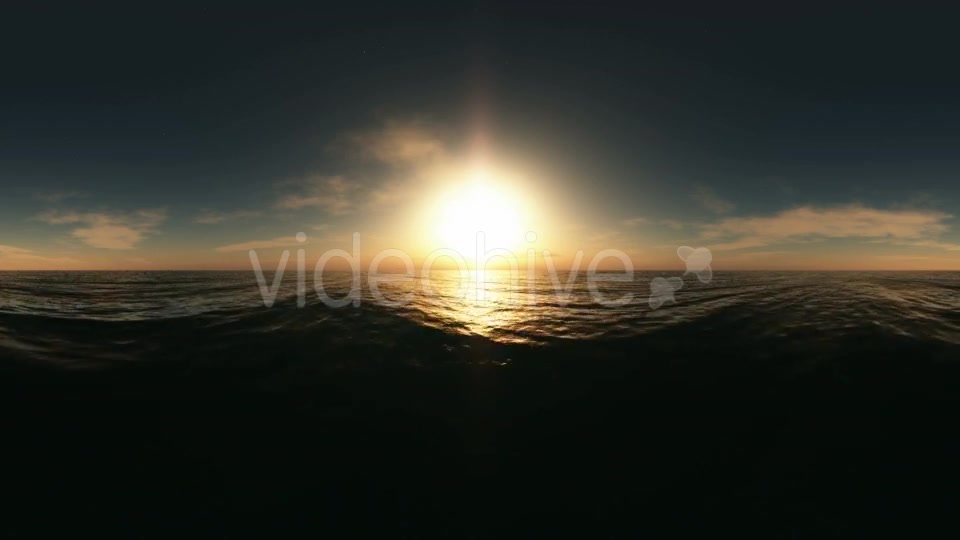 Aerial VR 360 Panorama of Ocean at Sunset Videohive 19029442 Motion Graphics Image 2