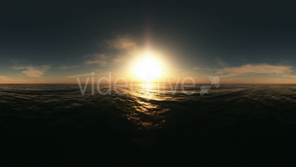 Aerial VR 360 Panorama of Ocean at Sunset Videohive 19029442 Motion Graphics Image 3