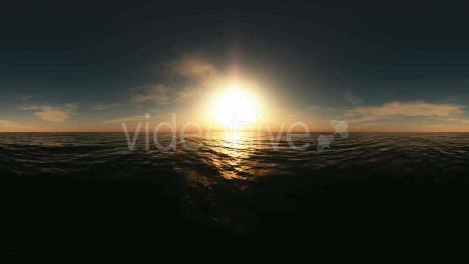 Aerial VR 360 Panorama of Ocean at Sunset Videohive 19029442 Motion Graphics Image 4
