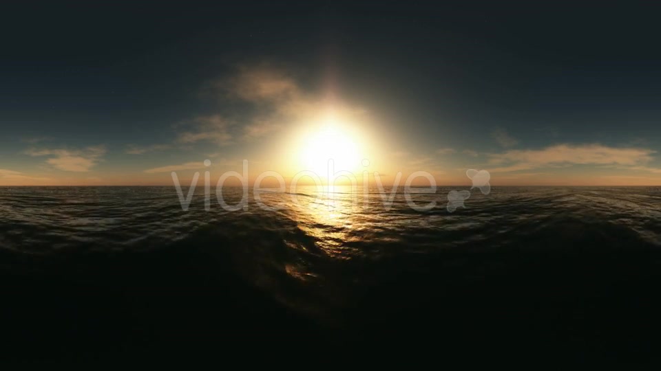 Aerial VR 360 Panorama of Ocean at Sunset Videohive 19029442 Motion Graphics Image 7