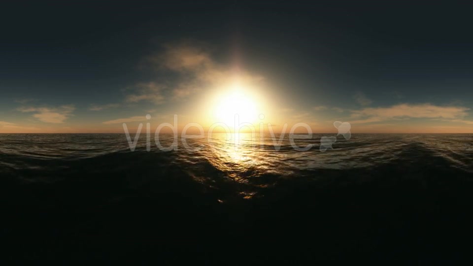 Aerial VR 360 Panorama of Ocean at Sunset Videohive 19029442 Motion Graphics Image 8