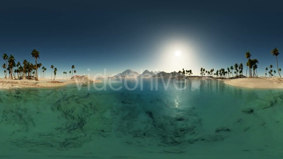 Aerial VR 360 Panorama of Tropical Island at Sunset Videohive 20520565 Motion Graphics Image 12