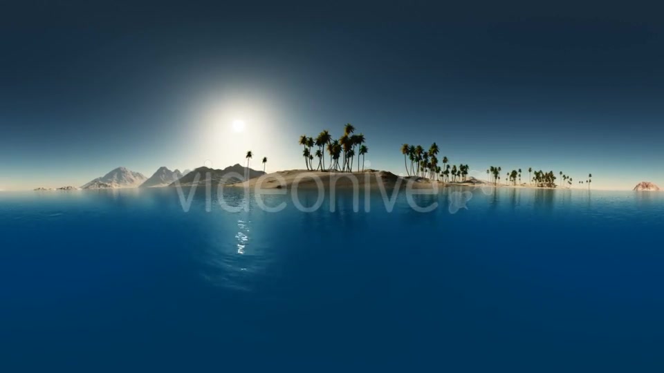 Aerial VR 360 Panorama of Tropical Island at Sunset Videohive 20520565 Motion Graphics Image 4