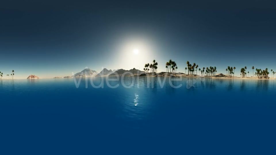 Aerial VR 360 Panorama of Tropical Island at Sunset Videohive 20520565 Motion Graphics Image 7