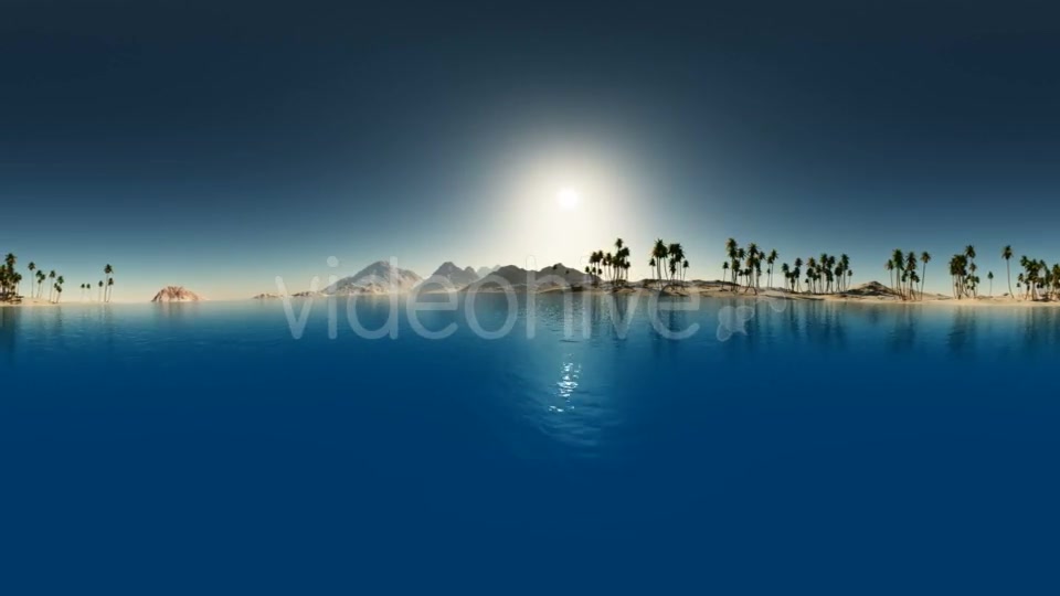 Aerial VR 360 Panorama of Tropical Island at Sunset Videohive 20520565 Motion Graphics Image 8