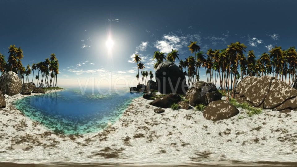 Aerial VR 360 Panorama of Tropical Island Videohive 19058275 Motion Graphics Image 10