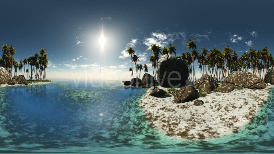 Aerial VR 360 Panorama of Tropical Island Videohive 19058275 Motion Graphics Image 7