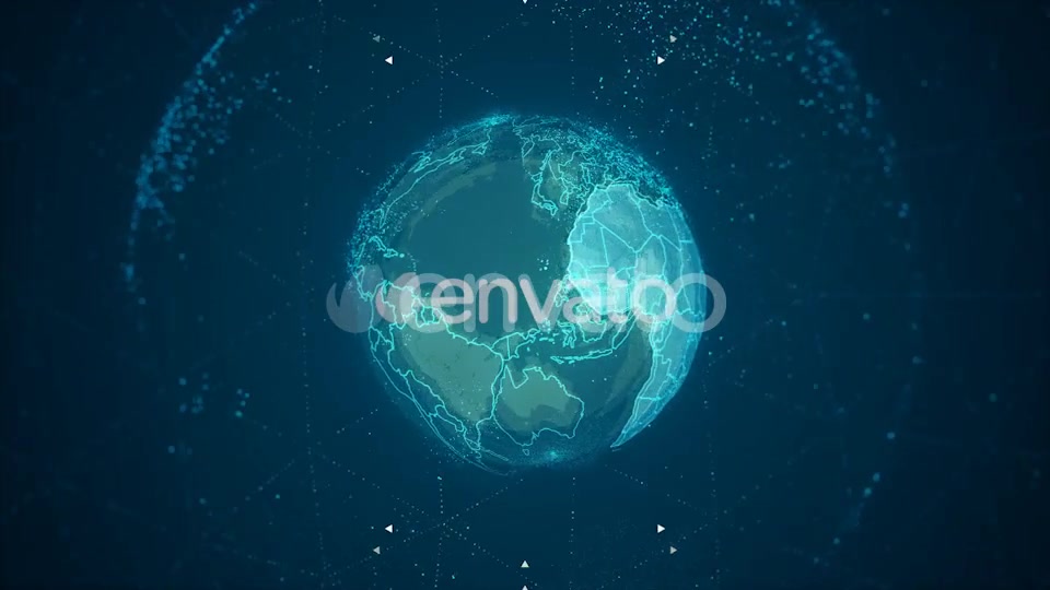 Africa Continent on the Rotating Blue Earth 4K Videohive 22464418 Motion Graphics Image 6