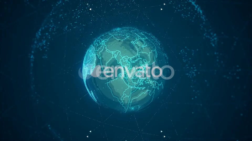 Africa Continent on the Rotating Blue Earth 4K Videohive 22464418 Motion Graphics Image 8