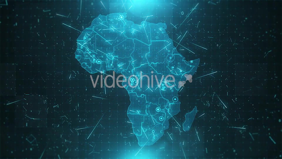 Africa Map Background Cities Connections HD Videohive 18458335 Motion Graphics Image 6