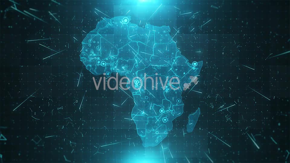 Africa Map Background Cities Connections HD Videohive 18458335 Motion Graphics Image 8
