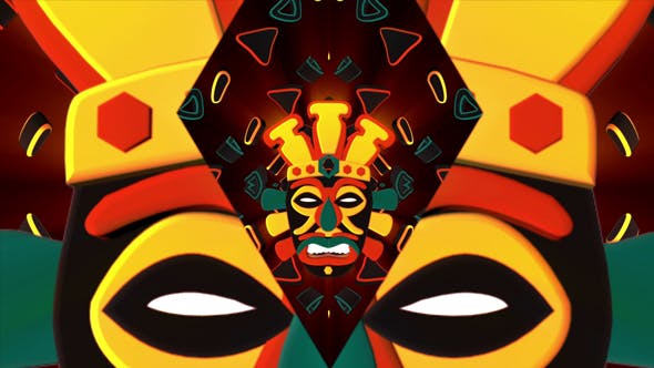 African Mask 03 - Videohive 20898697 Download