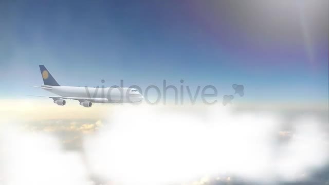 Aircraft Flying In The Clouds ( 2 Version ) Videohive 6017210 Motion Graphics Image 1