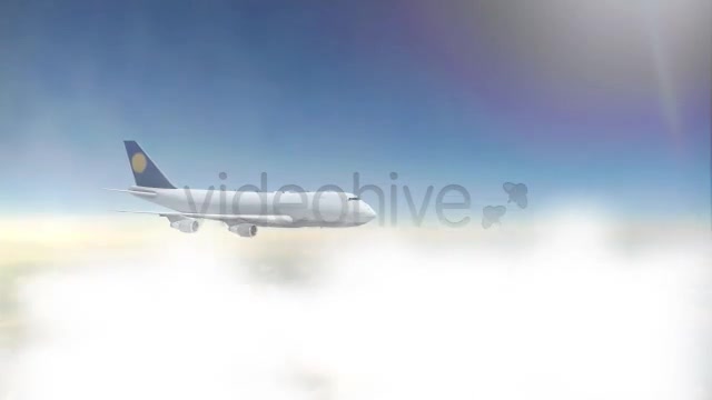 Aircraft Flying In The Clouds ( 2 Version ) Videohive 6017210 Motion Graphics Image 3