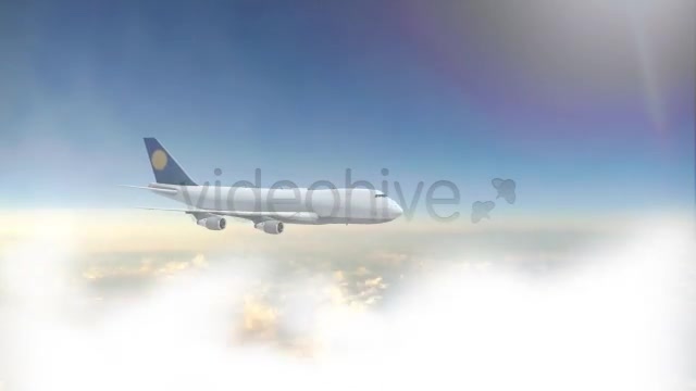 Aircraft Flying In The Clouds ( 2 Version ) Videohive 6017210 Motion Graphics Image 4