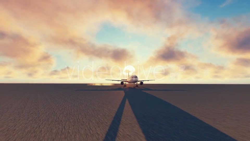 Airplane and car racing sunset Videohive 19831257 Motion Graphics Image 7