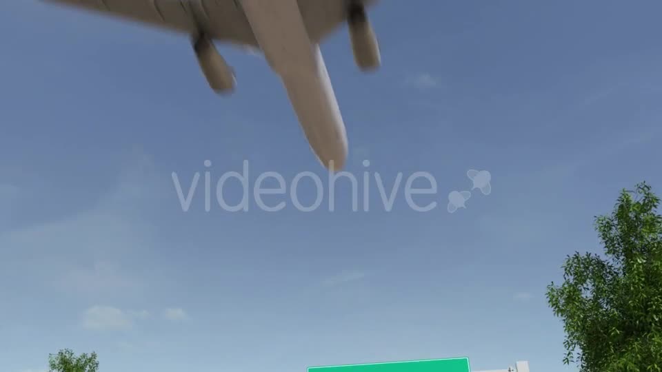 Airplane Arriving To Asuncion Airport Travelling To Paraguay Videohive 19728937 Motion Graphics Image 1