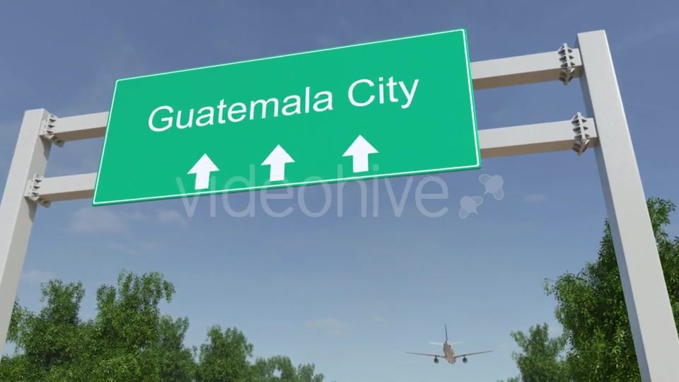 Airplane Arriving To Guatemala City Airport Travelling To Guatemala Videohive 19728630 Motion Graphics Image 5