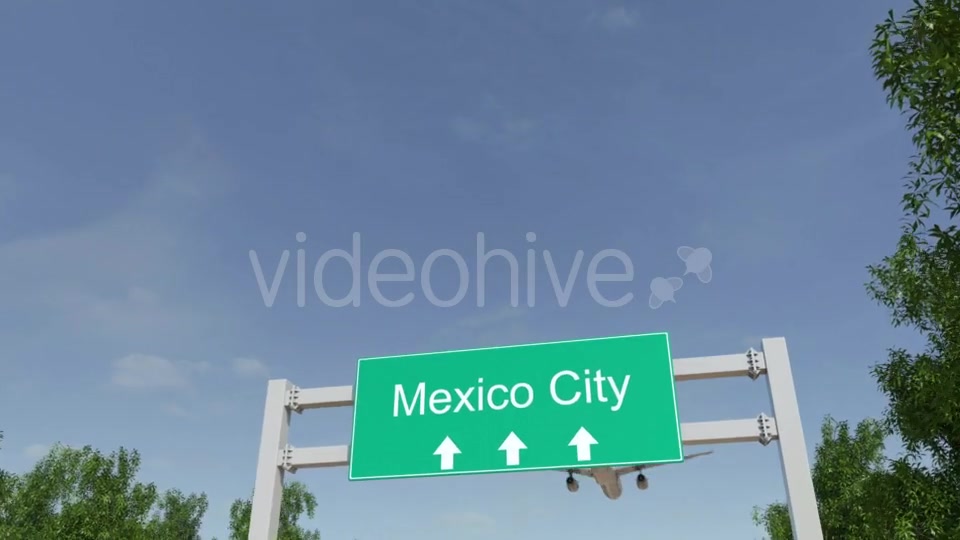 Airplane Arriving To Mexico City Airport Travelling To Mexico Videohive 19731030 Motion Graphics Image 3