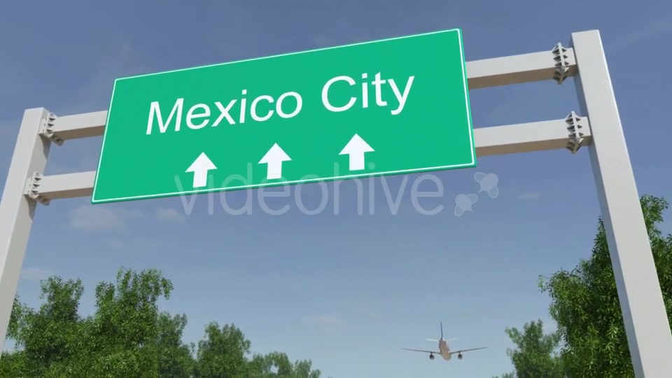 Airplane Arriving To Mexico City Airport Travelling To Mexico Videohive 19731030 Motion Graphics Image 5