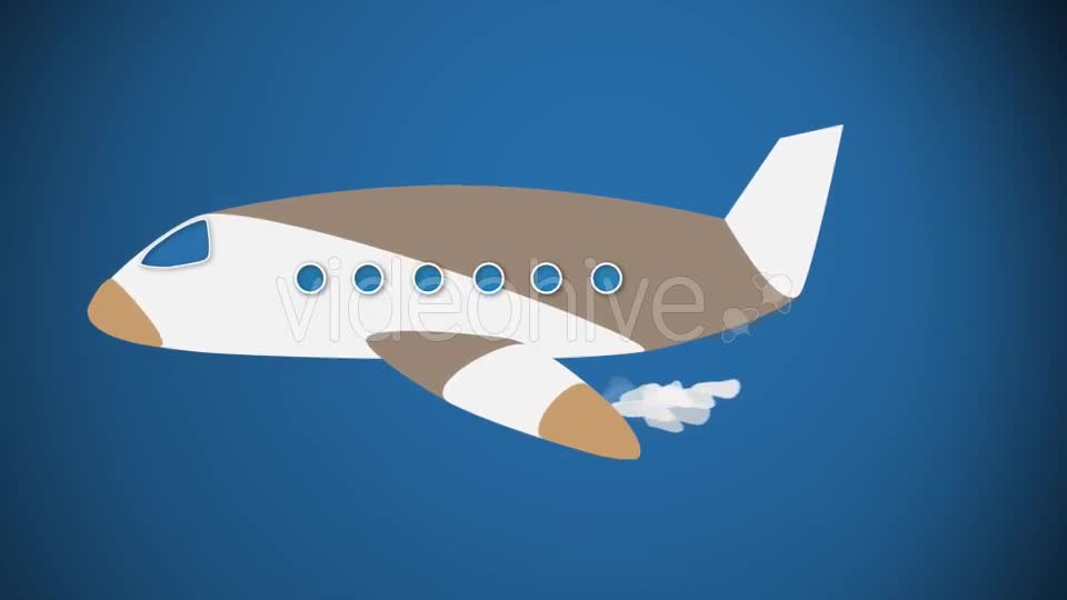 Airplane Cartoon Videohive 15315213 Motion Graphics Image 1
