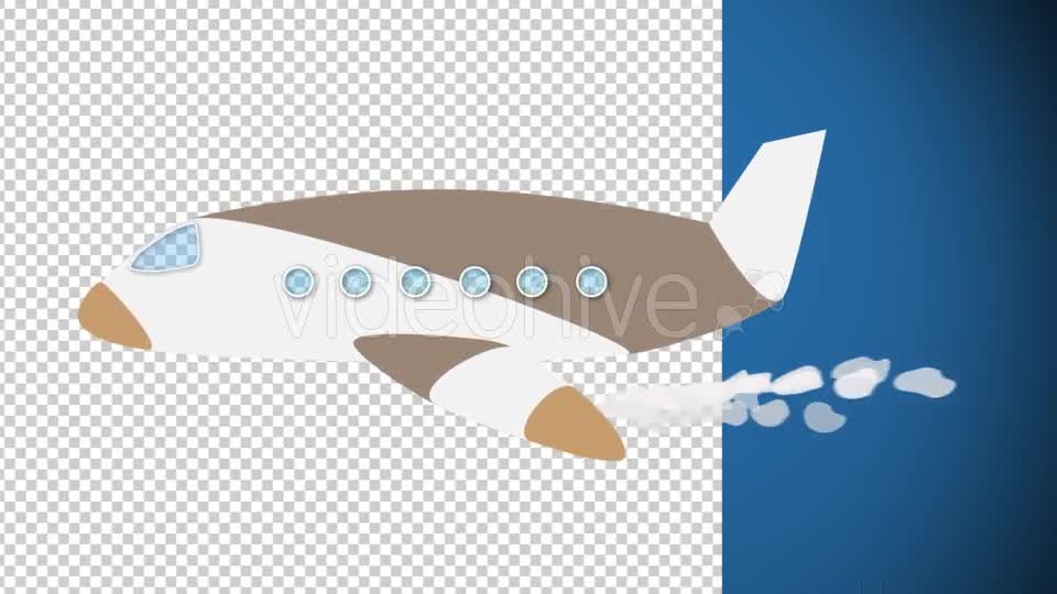 Airplane Cartoon Videohive 15315213 Motion Graphics Image 9