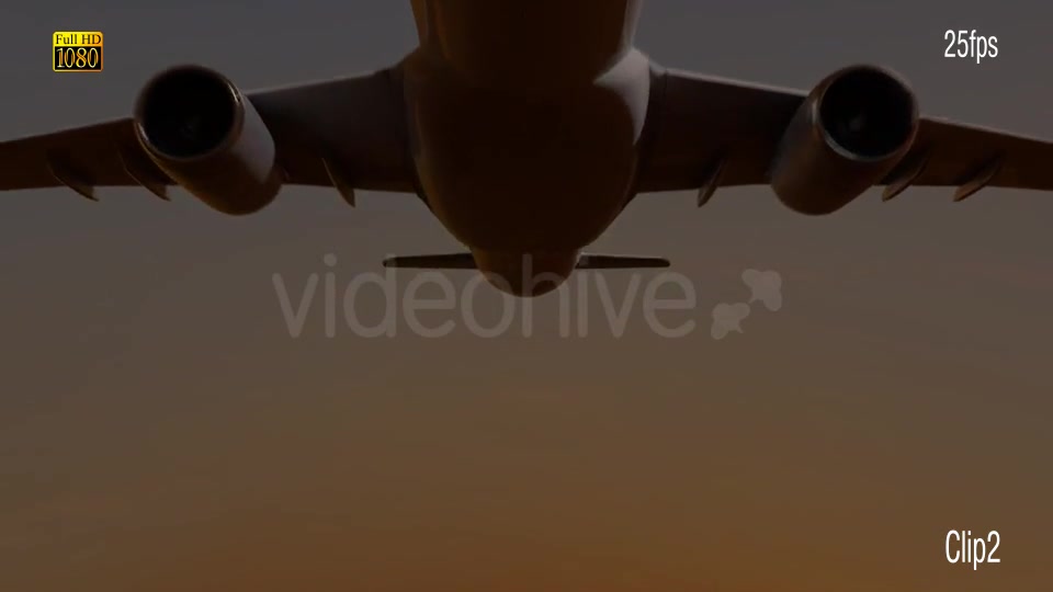 Airplane Day & Sunset Videohive 15328928 Motion Graphics Image 6
