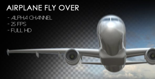 Airplane Fly Over - Videohive 9887292 Download