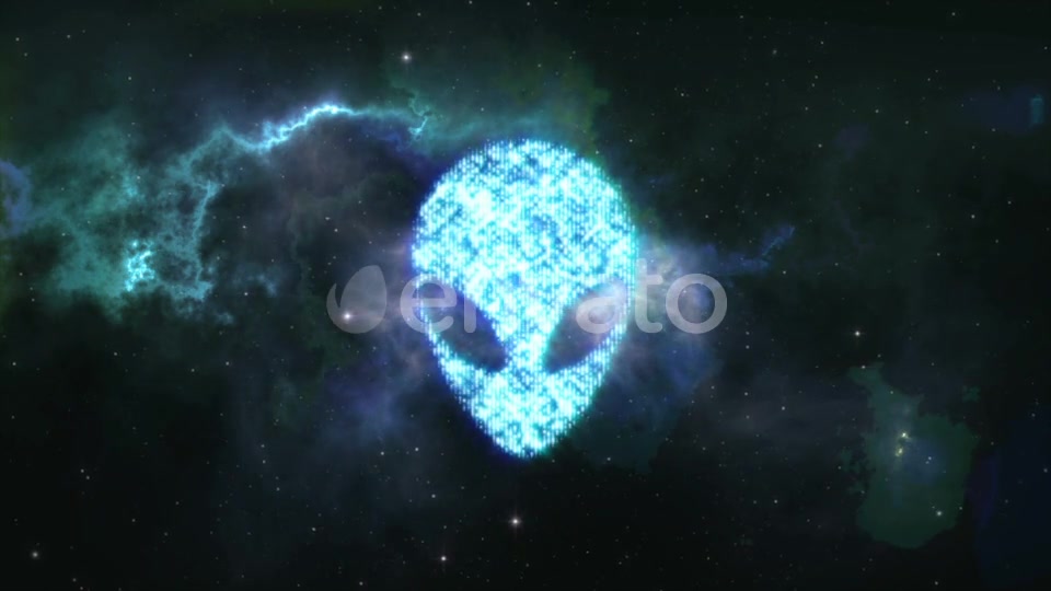 Alien Face Forming From the Stars with Space Background Videohive 22400530 Motion Graphics Image 4