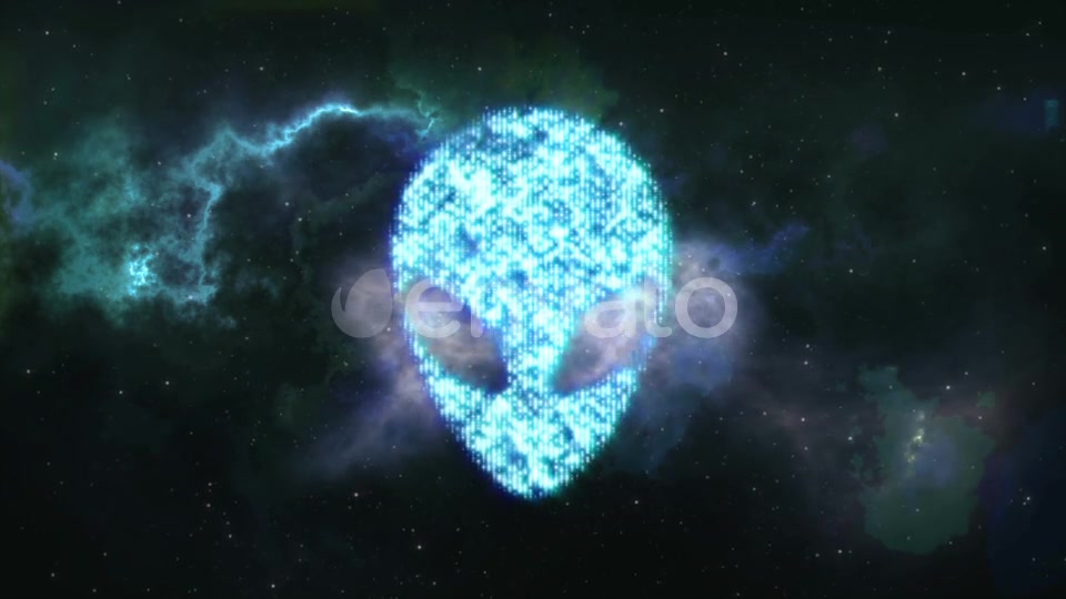 Alien Face Forming From the Stars with Space Background Videohive 22400530 Motion Graphics Image 6