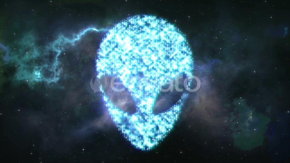 Alien Face Forming From the Stars with Space Background Videohive 22400530 Motion Graphics Image 8