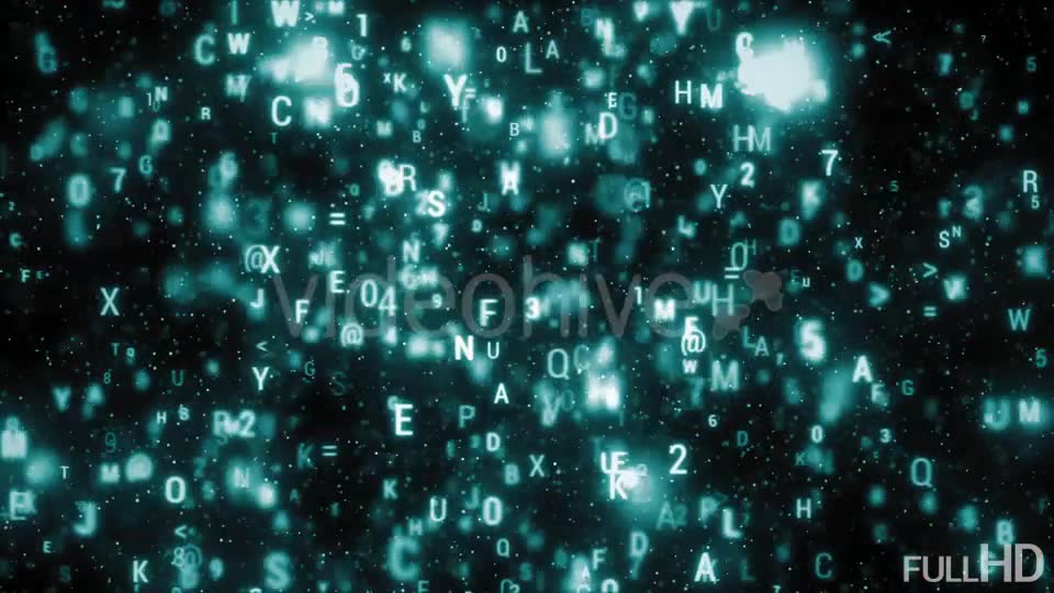 Alphabet Loopable Rotation Blue Background Videohive 17733873 Motion Graphics Image 2