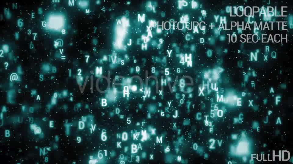 Alphabet Loopable Rotation Blue Background Videohive 17733873 Motion Graphics Image 8