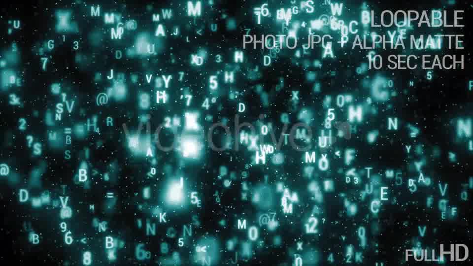 Alphabet Loopable Rotation Blue Background Videohive 17733873 Motion Graphics Image 9