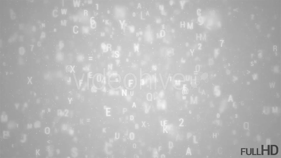 Alphabet Loopable Rotation White Background Videohive 17740303 Motion Graphics Image 2